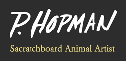 Paul Hopman Scratchboard Animal Art